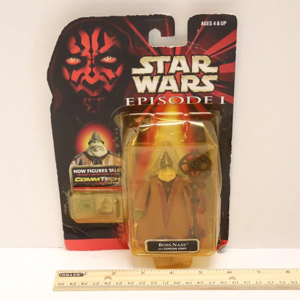 Boss Nass NIP 1988 Hasbro Star Wars Episode 1 w /Comm Tech Chip